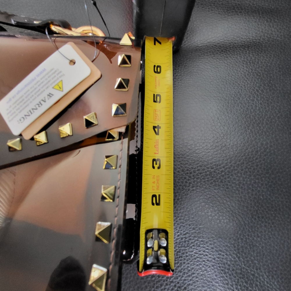 Studded Brown Clutch